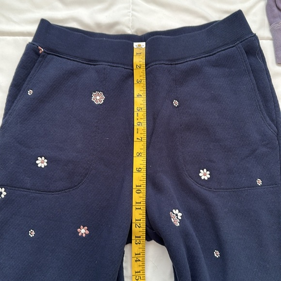 Madewell Airyterry Floral Embroidered Tapered Sweatpants Stitched-Pocket Edition - Picture 12 of 14